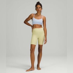 Lululemon Ribbed Contoured High-Rise Short 8" - Dew Green